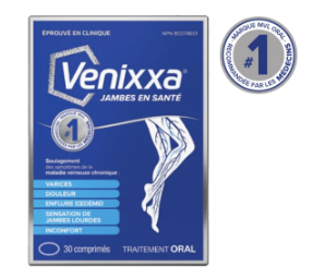 Boîte du produit Venixxa Jambes en Santé